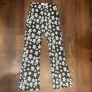 Urban Outfitters Flower Knit Flare Pant